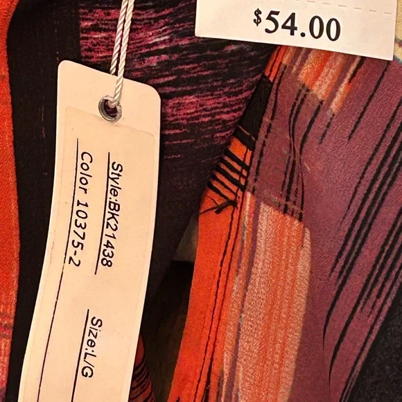 Spense | NWT Size Large Abstract Print Cover-Up - Picture 7 of 8
